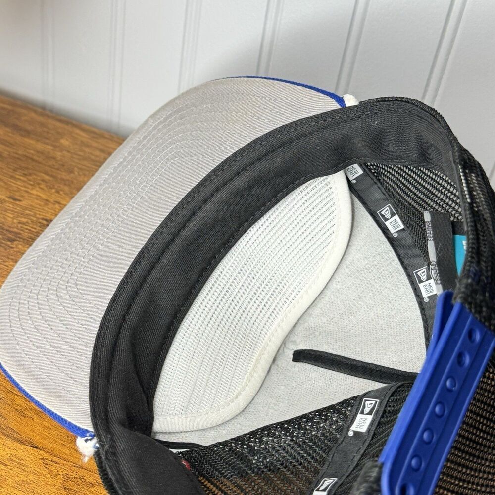 HTF ATLANTA BRAVES New Era Trucker SnapBack Rope Mesh RARE Color Royal Blue - Picture 6 of 9